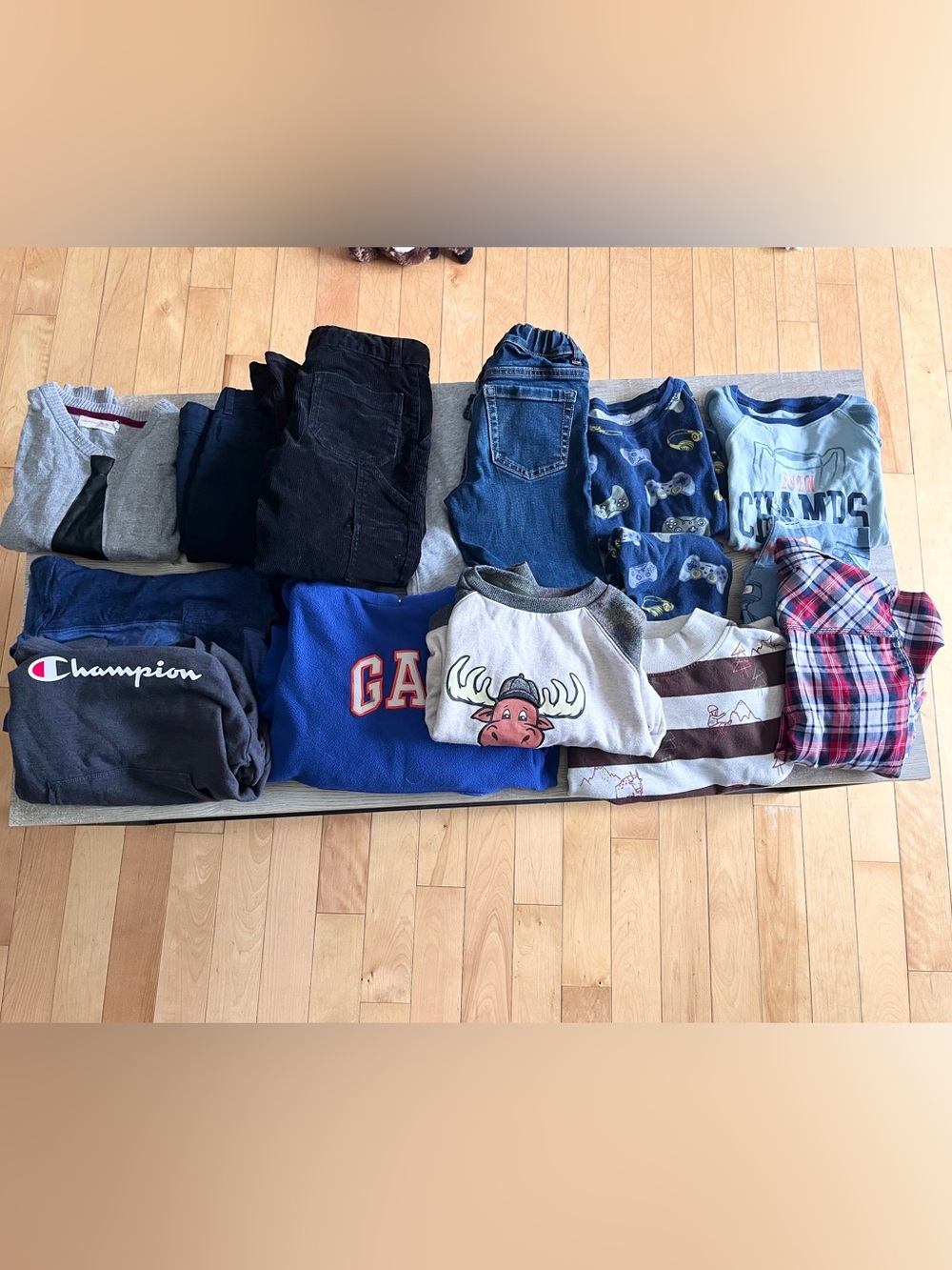 Boys Size 6-7 Fall Winter Clothing Bundle | Hoodies, Pants, Pajamas & Tops